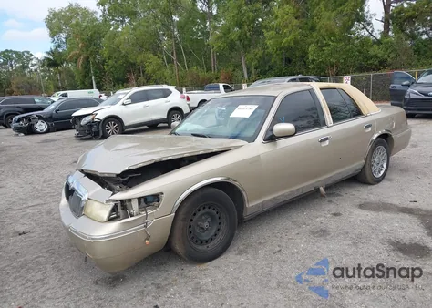 2000 Mercury Grand Marquis Gs z USA, uszkodzony, nr VIN 2MEFM74W5YX625401